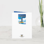 Elegante legendarische Vette op Cruise Feestdagen Kaart (Achterkant)