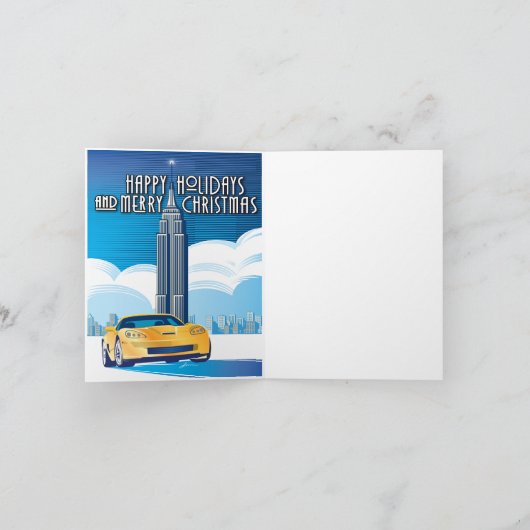 Elegante legendarische Vette op Cruise Feestdagen Kaart (Binnen)