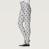 Elegante Leggings in Zwart en Wit (Links)