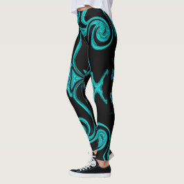 elegante leggings met kleurrijke feestelijke moder