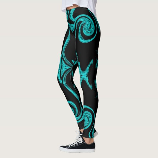 elegante leggings met kleurrijke feestelijke moder (Links)