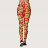 elegante leggings met kleurrijke feestelijke moder (Achterkant)