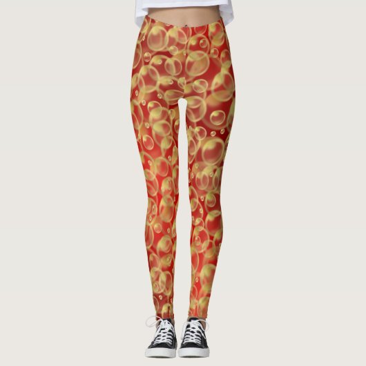 elegante leggings met kleurrijke feestelijke moder (Voorkant)