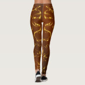 elegante leggings met kleurrijke feestelijke moder (Achterkant)