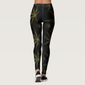 elegante leggings met kleurrijke feestelijke moder (Achterkant)