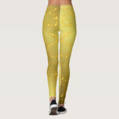 elegante leggings met kleurrijke feestelijke moder (Achterkant)