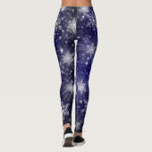 elegante leggings met kleurrijke feestelijke moder (Achterkant)