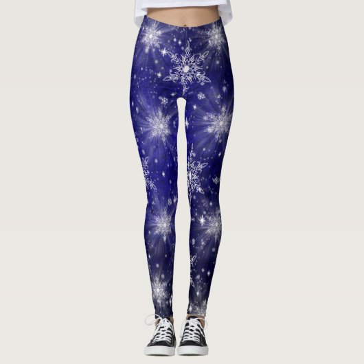 elegante leggings met kleurrijke feestelijke moder (Voorkant)