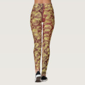 elegante leggings met kleurrijke feestelijke moder (Achterkant)