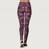 elegante leggings met kleurrijke feestelijke moder (Achterkant)
