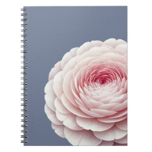 Elegante Leiste Blau Blozen Bloem Botanisch Notitieboek