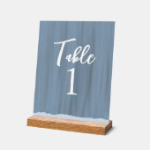 Elegante leisteen blauw geschilderde trouwtafel nu acryl bord (Hoek)