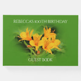 Elegante Lelie van de Inca's 100ste verjaardag Gastenboek