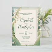 Elegante Lelie van de Vallei Bloemenlandschap Brui Kaart (Staand voorkant)