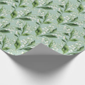 Elegante lelie van de vallei cadeaupapier (Hoek)