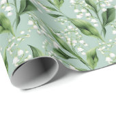 Elegante lelie van de vallei cadeaupapier (Rol Hoek)