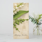 Elegante Lelie van de Vallei Pasen Groet (Staand voorkant)