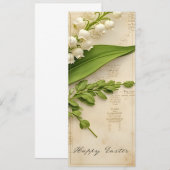 Elegante Lelie van de Vallei Pasen Groet (Voorkant / Achterkant)