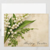 Elegante Lelie van de Vallei Pasen Groet (Voorkant / Achterkant)