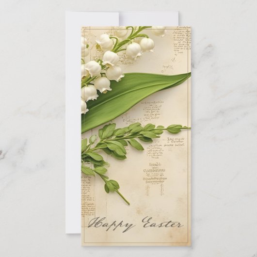 Elegante Lelie van de Vallei Pasen Groet (Voorkant)