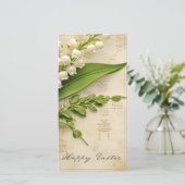 Elegante Lelie van de Vallei Pasen Groet (Staand voorkant)