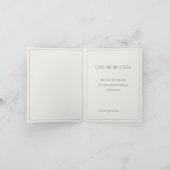 Elegante lelie vintage Gefeliciteerd Kaart (Binnen)