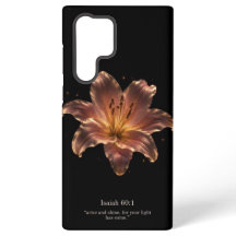 Elegante leliebloem Schrift telefoonhoesje