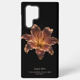 Elegante leliebloem Schrift telefoonhoesje Samsung Galaxy Hoesje