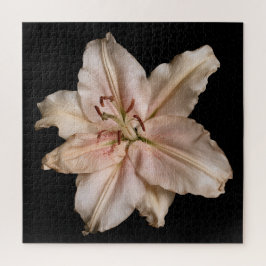 Elegante Leliecollectie op Zwart Legpuzzel