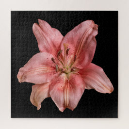 Elegante Leliecollectie op Zwart Legpuzzel