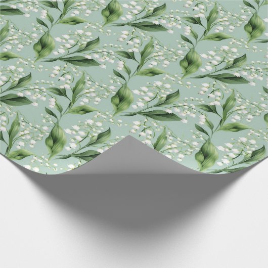 Elegante Lelietje-van-dalen Cadeaupapier (Hoek)