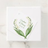 Elegante Lelietje-van-dalen Persoonlijke Trouwdag Bedankjes Labels (In situ)