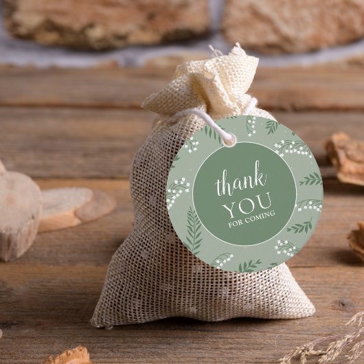 Elegante Lelietje-van-dalen Tuin Bruidsdouche Bedankjes Labels