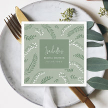 Elegante lelietje-van-dalen tuin bruidsdouche