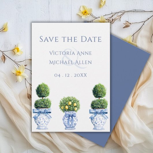 Elegante Lemon Grove Boog Wedding Save The Date