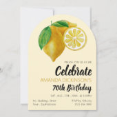 Elegante Lemon Sketch Verjaardag Kaart (Voorkant)