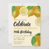 Elegante Lemon Sketch Verjaardag Kaart (Voorkant)