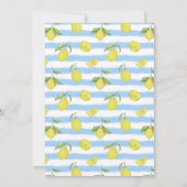 Elegante Lemons Summer Party Uitnodiging (Achterkant)