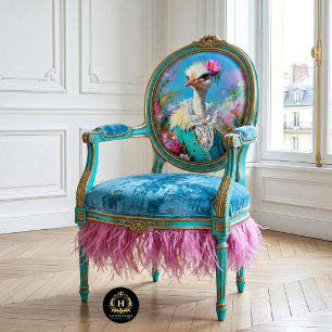 Elegante Lente Bloem Struisvogel Kunst Decoupage Tissuepapier