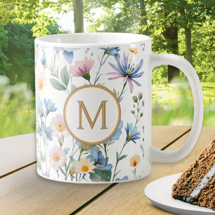Elegante Lente Bloemen Botanische Cottage Tuin Koffiemok