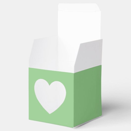 Elegante Lente Bloemen Waterverf Kransrand Bedankdoosjes (Geopend)