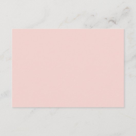 Elegante lente bloemenblos bruiloft receptie informatiekaartje (Achterkant)