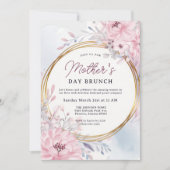 Elegante lente bloemenbrunch Moederdag Kaart (Voorkant)