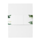 Elegante lente bloemenbuik band uitnodigingen wikkel (Achterkant Voorbeeld)