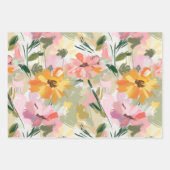 Elegante lente bloemenperzik Waterverf decoupage Inpakpapier Vel (Voorkant 2)