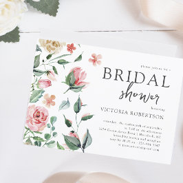 Elegante Lente Bloemstuk | Botanische Bruiloftssho Kaart