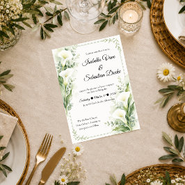 Elegante Lente Callalelie Romantische Bruiloft Kaart