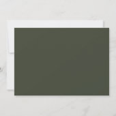 Elegante Lente Groen | Botanische Bruidsdouche Kaart (Achterkant)