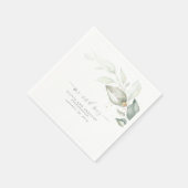 Elegante lente groen bruiloft Mr en Mrs Servet (Hoek)