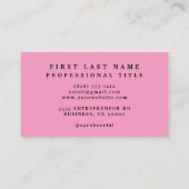 Elegante lente kleurrijke bloemen Visitekaartjes (Achterkant)